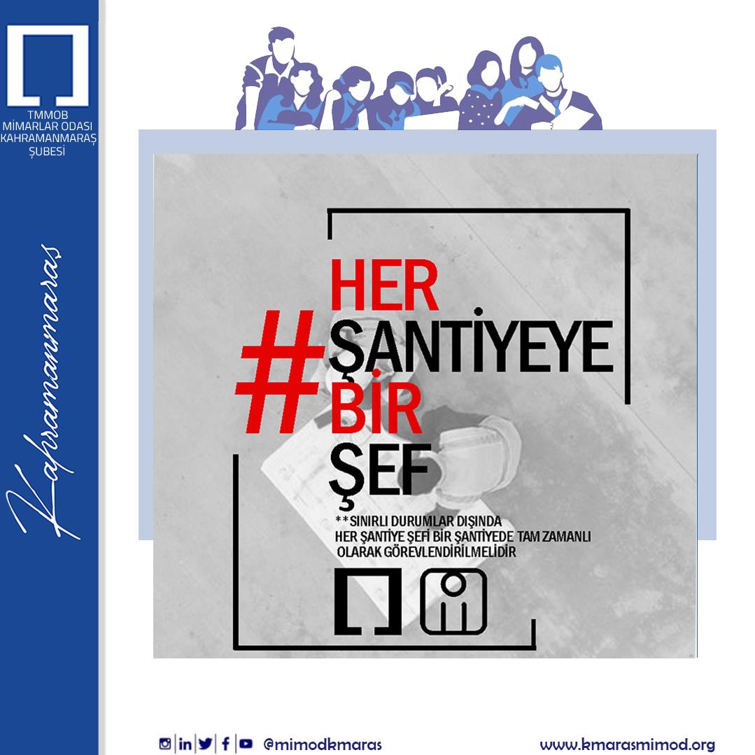 HER ŞANTİYEYE BİR ŞEF